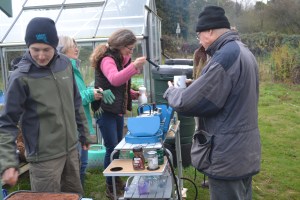 Hot drinks on a cold day
