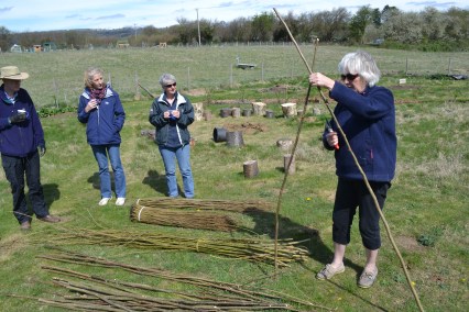 Hilary demonstrating basic techniques